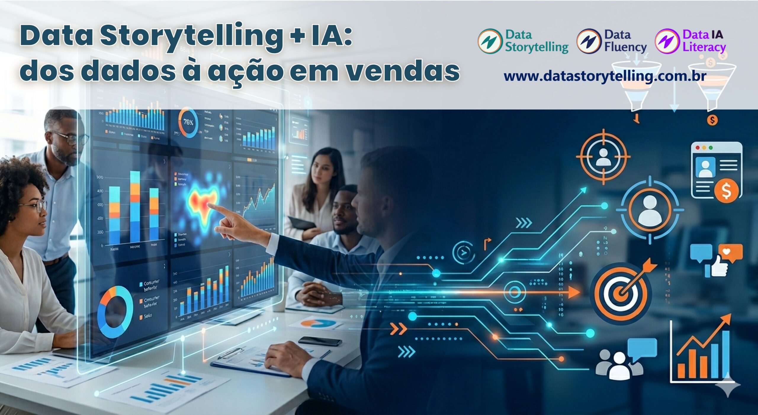 Data Storytelling + IA: dos dados à ação em vendas